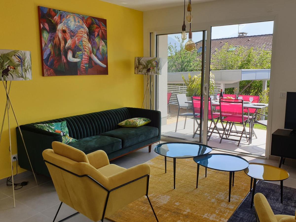 L'Appartement Jardin Avec Vue Montagnes Севрие Экстерьер фото