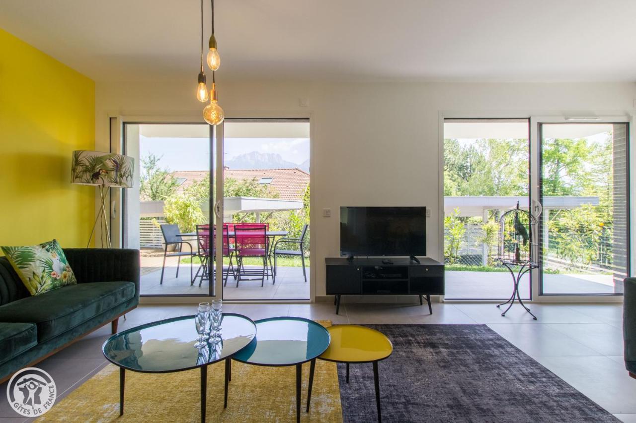 L'Appartement Jardin Avec Vue Montagnes Севрие Экстерьер фото