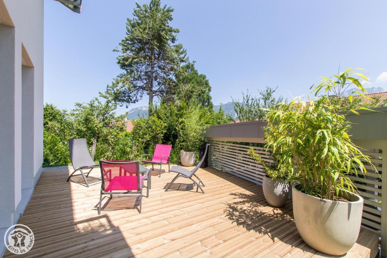 L'Appartement Jardin Avec Vue Montagnes Севрие Экстерьер фото