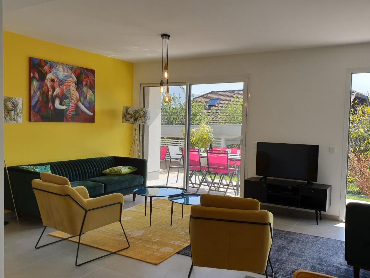 L'Appartement Jardin Avec Vue Montagnes Севрие Экстерьер фото