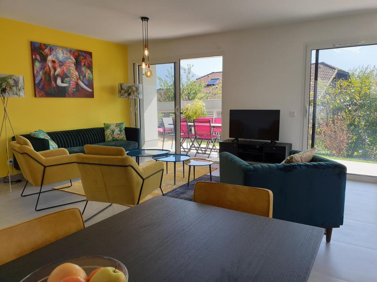 L'Appartement Jardin Avec Vue Montagnes Севрие Экстерьер фото