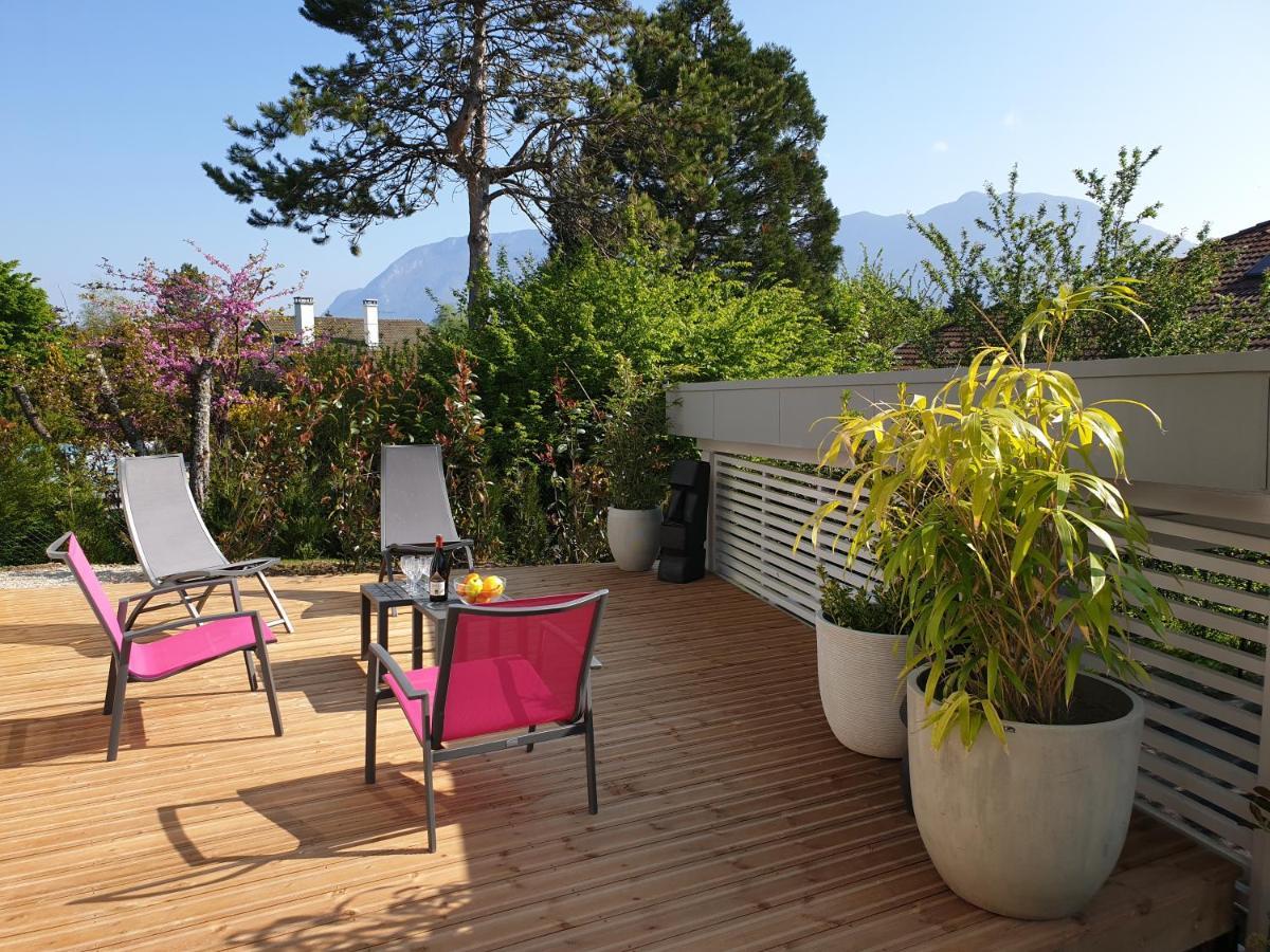 L'Appartement Jardin Avec Vue Montagnes Севрие Экстерьер фото